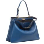 FENDI PEEKABOO SOFT LARGE LEATHER BAG