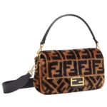 FENDI BAGUETTE BROWN SHEEPSKIN BAG