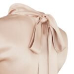 FENDI TOP CHAMPAGNE-COLORED SILK TOP