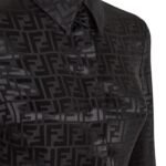 FENDI SHIRT BLACK SILK SHIRT