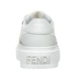 FENDI LEATHER PLATFORM LOW-TOPS