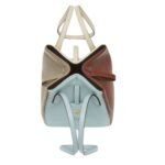 FENDI ORIGAMI MINI MULTICOLOR LEATHER BAG THAT CAN BE TRANSFORMED
