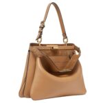 FENDI PEEKABOO SOFT MEDIUM LEATHER BAG