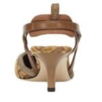 FENDI COLIBRÌ LITE FF JACQUARD VELVET MEDIUM-HEELED SLINGBACKS