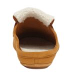 FENDI BAGUETTE BROWN NUBUCK AND SHEEPSKIN SABOTS