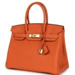 HERMÈS BIRKIN 30 ORANGE TOGO GOLD HARDWARE