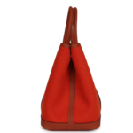 HERMÈS GARDEN PARTY 30 TERRE BATTUE AND CUIVRE TOILE CANVAS AND NEGONDA PALLADIUM HARDWARE