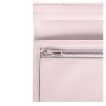HERMÈS BEARN GUSSET LONG WALLET MAUVE PALE EPSOM PALLADIUM HARDWARE