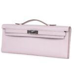 HERMÈS KELLY CUT MAUVE PALE SWIFT PALLADIUM HARDWARE