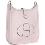 HERMÈS EVELYNE TPM MAUVE PALE CLEMENCE PALLADIUM HARDWARE