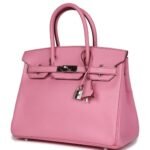PRE-OWNED HERMÈS BIRKIN 30 BUBBLEGUM EPSOM PALLADIUM HARDWARE