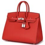 HERMÈS BIRKIN SELLIER 25 CAPUCINE EPSOM PALLADIUM HARDWARE