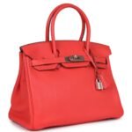 PRE-OWNED HERMÈS BIRKIN 30 ROSE JAIPUR CLEMENCE PALLADIUM HARDWARE
