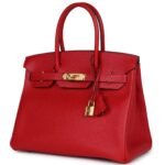 PRE-OWNED HERMÈS BIRKIN 30 ROUGE CASAQUE EPSOM GOLD HARDWARE