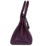 PRE-OWNED HERMÈS BIRKIN 30 VIOLET OSTRICH PALLADIUM HARDWARE