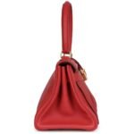 PRE-OWNED HERMÈS FRINGE SHOULDER KELLY 42 JPG BOUGAINVILLEA CLEMENCE GOLD HARDWARE