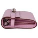 HERMÈS KELLY WALLET TO GO MAUVE SYLVESTRE EPSOM PALLADIUM HARDWARE