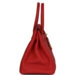 PRE-OWNED HERMÈS BIRKIN 30 GERANIUM TOGO GOLD HARDWARE