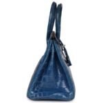 PRE-OWNED HERMÈS BIRKIN 30 MYKONOS SHINY NILOTICUS CROCODILE PALLADIUM HARDWARE