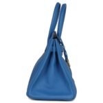 PRE-OWNED HERMÈS BIRKIN 30 MYKONOS CLEMENCE GOLD HARDWARE