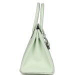 PRE-OWNED HERMÈS BIRKIN 30 VERT FIZZ EPSOM PALLADIUM HARDWARE