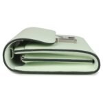 PRE-OWNED HERMÈS CONSTANCE WALLET TO GO VERT FIZZ EPSOM PALLADIUM HARDWARE