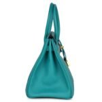 PRE-OWNED HERMÈS SPECIAL ORDER (HSS) BIRKIN 30 BLEU PAON EPSOM GOLD HARDWARE