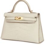 HERMÈS KELLY SELLIER 20 BETON MATTE ALLIGATOR GOLD HARDWARE