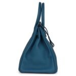 PRE-OWNED HERMÈS BIRKIN 35 COBALT TOGO PALLADIUM HARDWARE