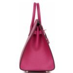 HERMÈS BIRKIN SELLIER 25 ROSE POURPRE VEAU MADAME PALLADIUM HARDWARE