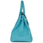 HERMÈS SPECIAL ORDER (HSS) BIRKIN 35 BLEU DU NORD VERSO TOGO BRUSHED PALLADIUM HARDWARE