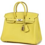HERMÈS BIRKIN 25 LIME SWIFT PALLADIUM HARDWARE