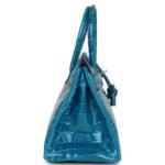 RMÈS BIRKIN 30 BPRE-OWNED HELEU IZMIR SHINY NILOTICUS CROCODILE PALLADIUM HARDWARE