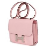 HERMÈS CONSTANCE 18 ROSE SAKURA CHEVRE PALLADIUM HARDWARE