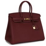 HERMÈS BIRKIN 35 ROUGE H TOGO GOLD HARDWARE