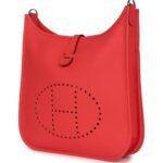HERMÈS EVELYNE III PM ROSE TEXAS CLEMENCE PALLADIUM HARDWARE
