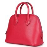 HERMÈS MINI 1923 BOLIDE ROSE EXTREME CHEVRE CHAMKILA PALLADIUM HARDWARE