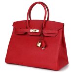 PRE-OWNED HERMÈS BIRKIN 35 ROUGE CASAQUE EPSOM GOLD HARDWARE