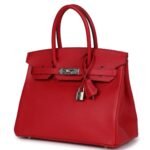 PRE-OWNED HERMÈS BIRKIN 30 ROUGE CASAQUE EPSOM PALLADIUM HARDWARE