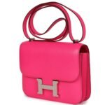 HERMÈS CONSTANCE 18 ROSE POP CHEVRE CHAMKILA PALLADIUM HARDWARE
