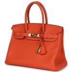 PRE-OWNED HERMÈS BIRKIN 30 FEU TOGO GOLD HARDWARE