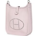 HERMÈS EVELYNE TPM MAUVE PALE CLEMENCE PALLADIUM HARDWARE