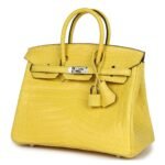 HERMÈS BIRKIN 25 MIMOSA MATTE NILOTICUS CROCODILE PALLADIUM HARDWARE