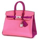 HERMÈS SPECIAL ORDER (HSS) BIRKIN 25 ROSE LIPSTICK AND ANEMONE CHÈVRE PALLADIUM HARDWARE