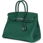 HERMÈS BIRKIN 35 VERT MOYEN TOGO PALLADIUM HARDWARE