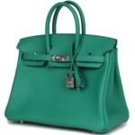 HERMÈS BIRKIN 25 VERT VERTIGO VERSO SWIFT PALLADIUM HARDWARE