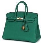 HERMÈS BIRKIN 25 VERT VERTIGO TOGO GOLD HARDWARE