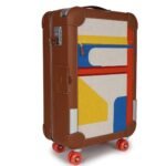 HERMÈS RMS CABINE 55 ROLLING SUITCASE MULTICOLOR CANVAS