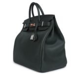 HERMÈS HAC BIRKIN 40 VERT FONCE TOGO PALLADIUM HARDWARE