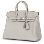 HERMÈS BIRKIN 25 GRIS PALE TOGO PALLADIUM HARDWARE